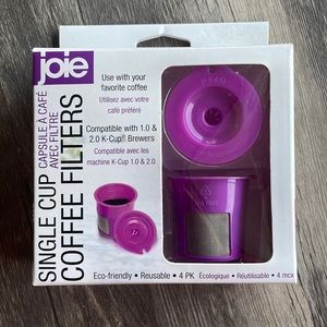 Joie Single Cup Coffee Filters 4 pack for Keurig
